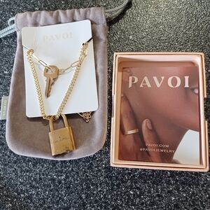 Louis Vuitton Gold #315 Authentic Lock & Key 🔑  Tarnish Free Gold Chains